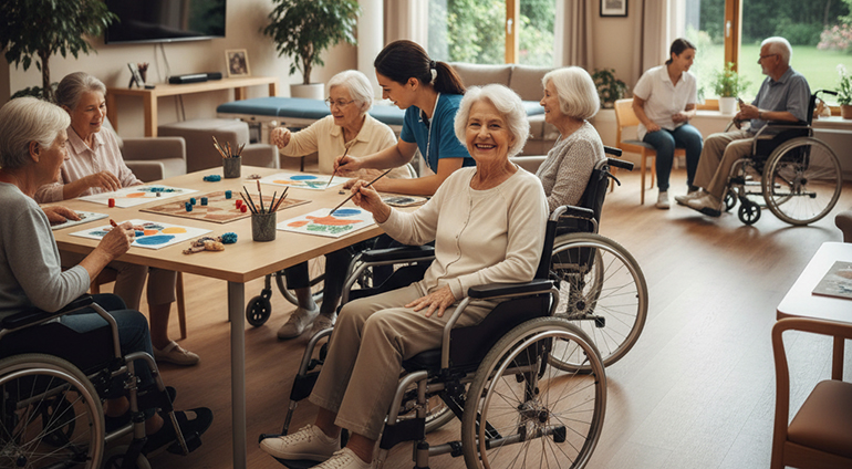 Los salvaescaleras verticales mejoran la calidad de vida de los mayores que viven en residencias