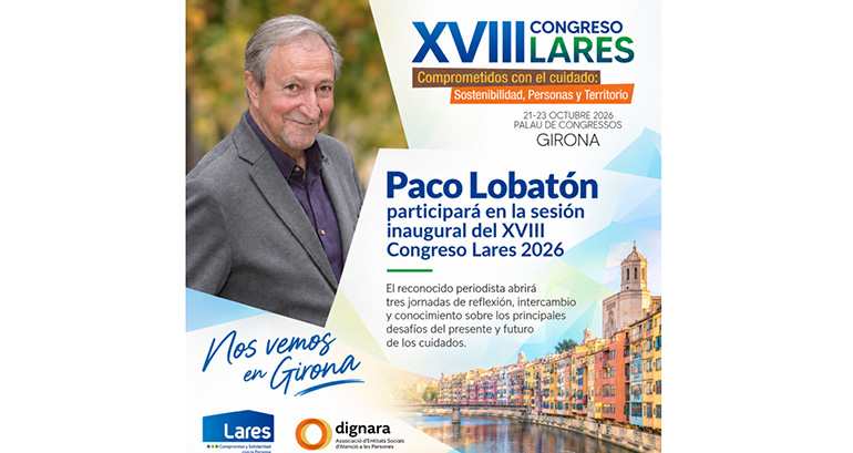 Paco Lobatón participará en la sesión inaugural del XVIII Congreso Lares 2026