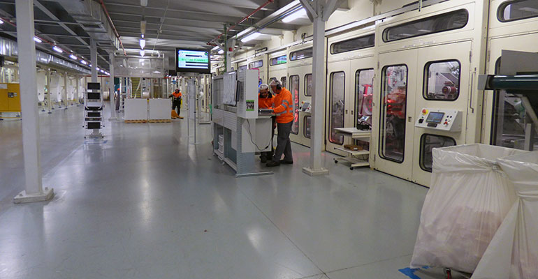 Interior de las nuevas instalaciones de Indas en Novés (Toledo)