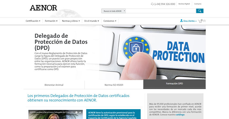 Aenor nueva web