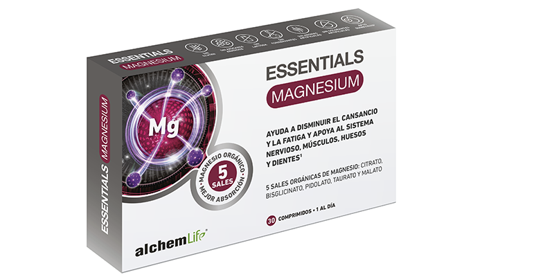 Fórmula completa de magnesio con 5 formas de alta absorción y efecto sinérgico