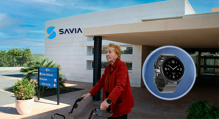 Iseco integra relojes inteligentes en las residencias Savia para garantizar paseos seguros fuera del centro