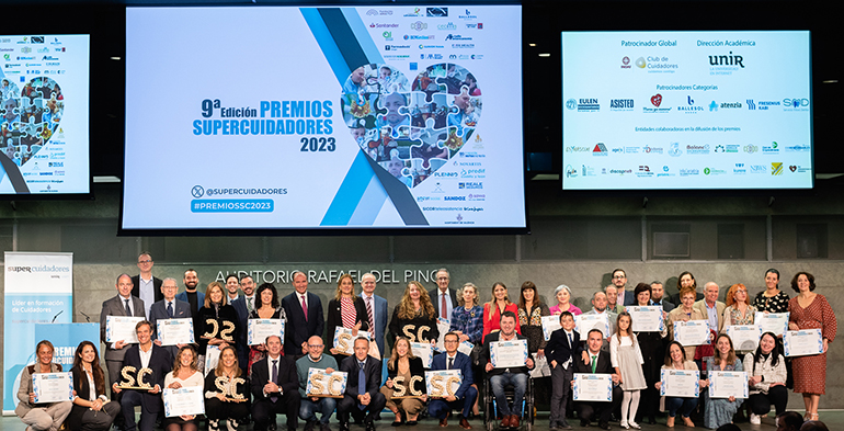 Entregados los Premios SUPERCUIDADORES 2023 a seis cuidadores y 27 empresas e instituciones
