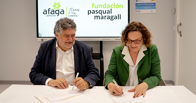 Fundación Pasqual Maragall y Afaga rubrican un acuerdo para impulsar proyectos para enfermos de Alzheimer y sus familiares