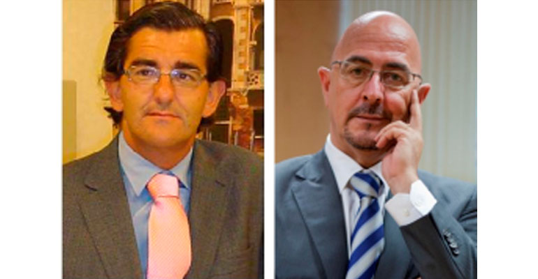 Juan Abarca, Presidente del Grupo HM Hospitales (izda.), y César Pascual, Director General de Coordinación de la Asistencia Sanitaria del SERMAS (dcha.).