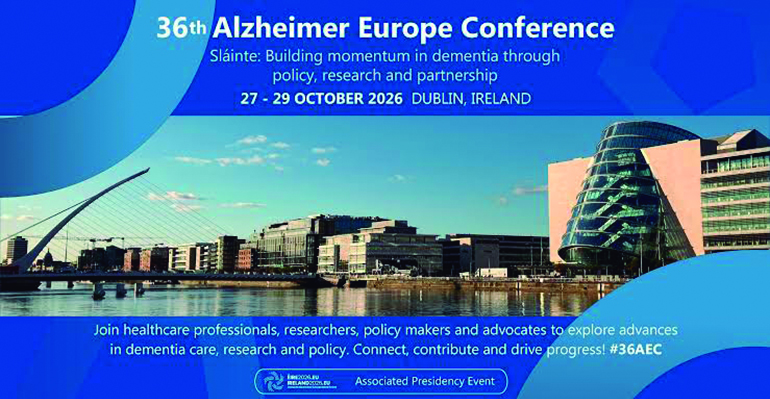 Dublín reunirá a expertos y afectados por el Alzheimer en la 36.ª Conferencia de Alzheimer Europe