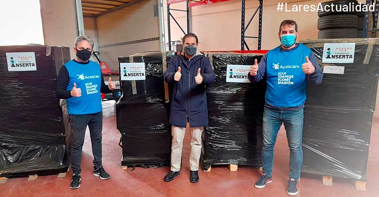 Fundación Inserta dona al Grupo Social Lares material sanitario para sus residencias de Madrid y Castilla La Mancha