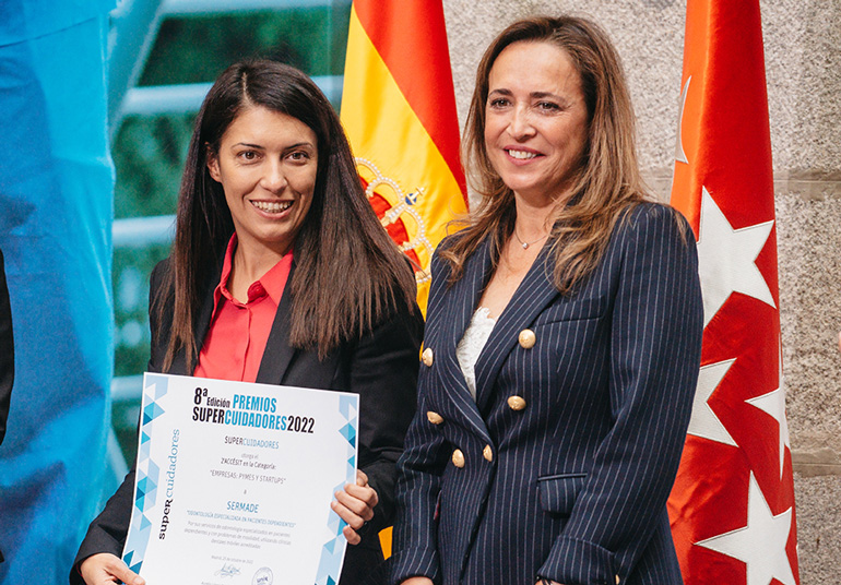 Sermade, galardonada en los Premios Supercuidadores