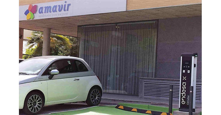 El 80% de las residencias Amavir ya ofrecen cargadores para vehículo eléctrico de Endesa