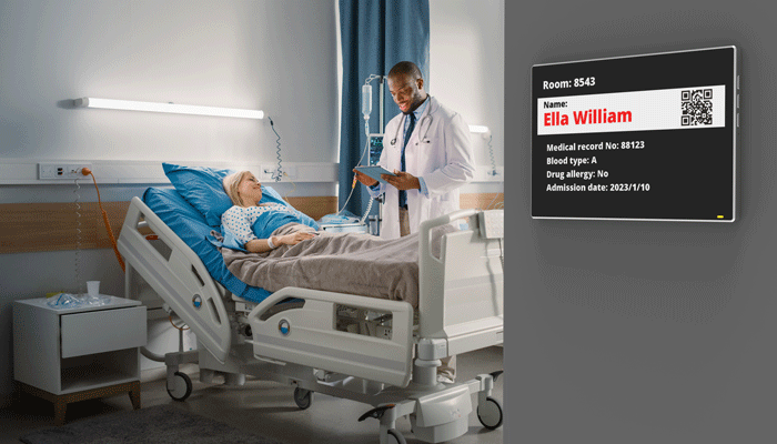 Concept lanza en España las pantallas ePaper de Qbic para señalización y gestión de salas en el entorno médico y hospitalario