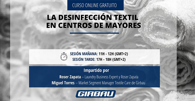 Girbau impartirá una formación online gratuita sobre higiene y desinfección textil en centros de mayores